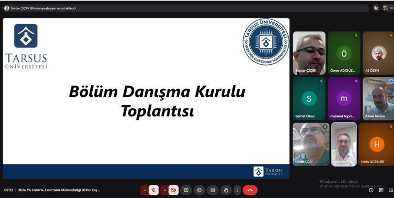 Elektrik-Elektronik Mühendisliği Bölümü Dış Paydaş Toplantısı Gerçekleştirildi –...